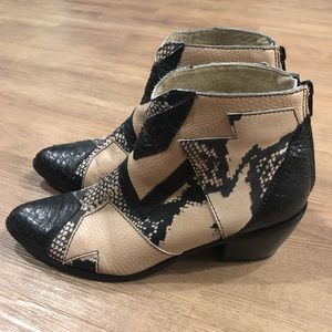 Patterned Snake Booties - Matisse Footwear